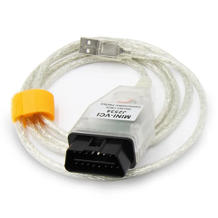 Фото Новейший интерфейс MINI VI 2024 V14.20.019 для чипа TIS Techstream MINI-VCI FT232RL J2534 2, диагностический кабель №4