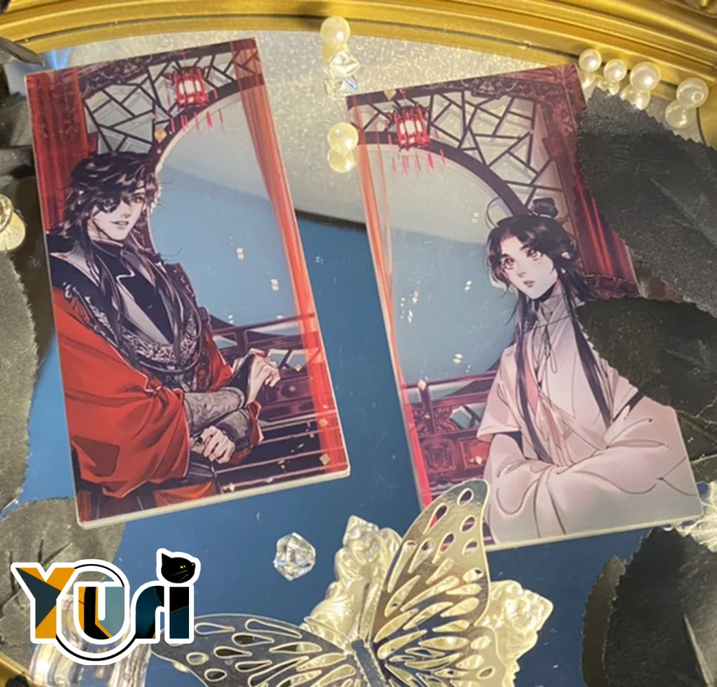 

Anime Original Tian Guan Ci Fu TGCF Comics Hua Cheng Xie Lian PVC Photo Card Cosplay Props C Limited
