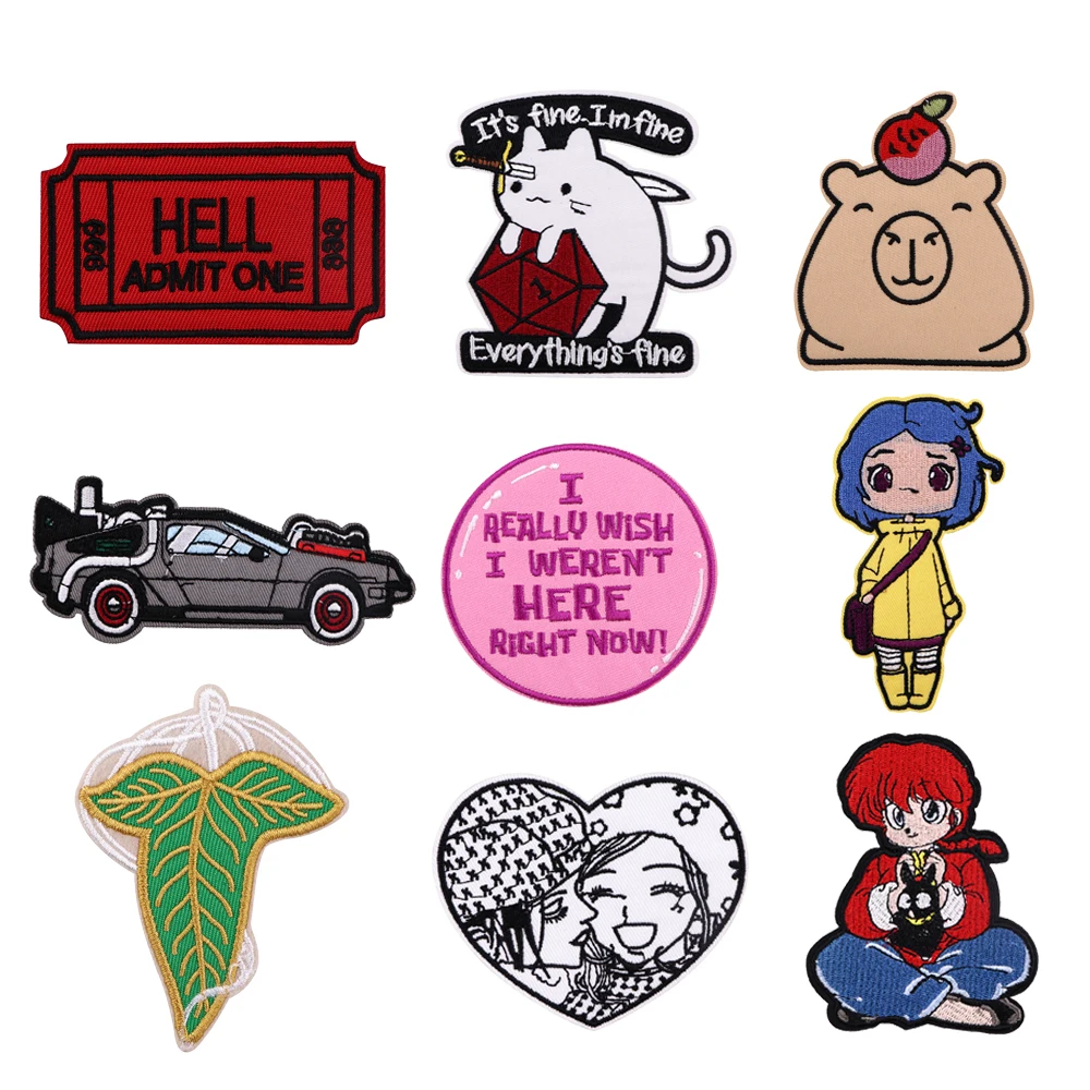 Симпатичные Мультяшные нашивки капибара для одежды сделай сам аппликация