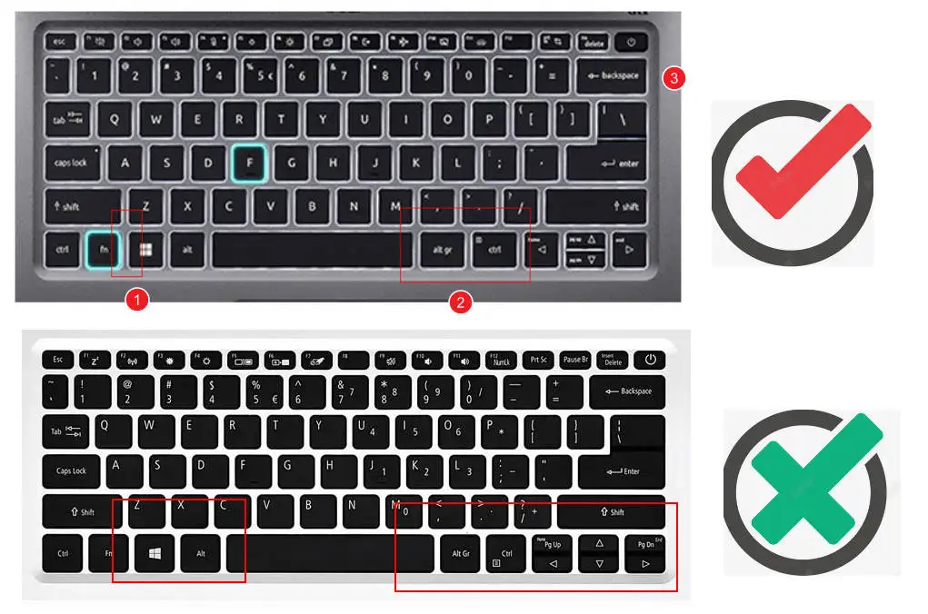 Силиконовый защитный чехол для клавиатуры ноутбука Acer Swift 3 14 2022 OLED SF314-71 SF314-51 (не