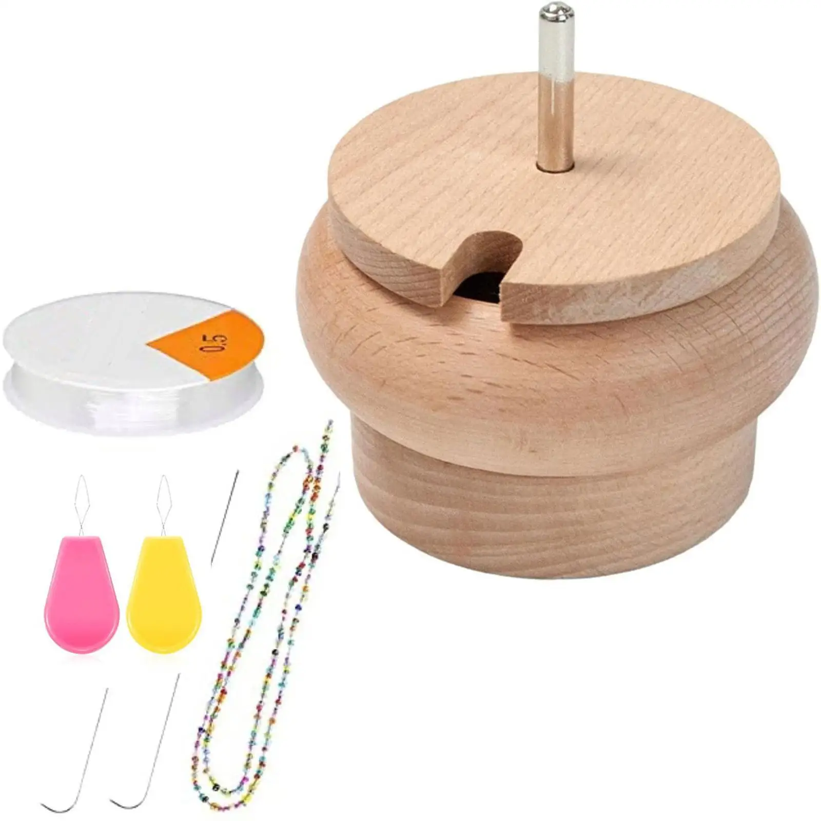 

Деревянная чаша из бисера с фотоаксессуарами, держатель для бусин