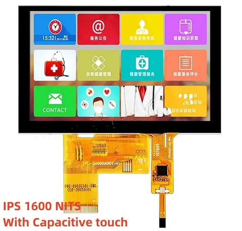 5-дюймовый экран IPS HD с разрешением 800x480 и емкостным сенсорным экраном