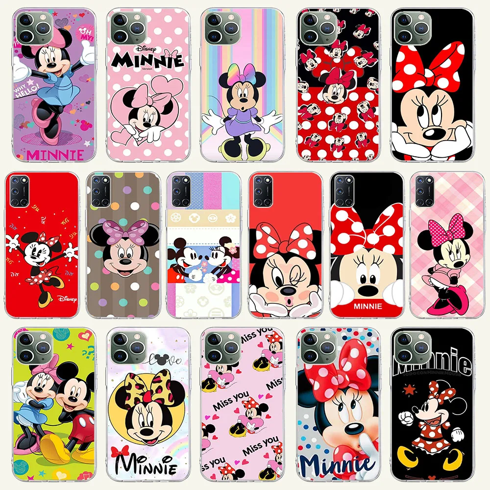 

KK-33 Minnie Flexible TPU Case for Tecno Spark 5 6 7 Go 7P 8 8p 8C AIR 18Premier Pova Neo Pro