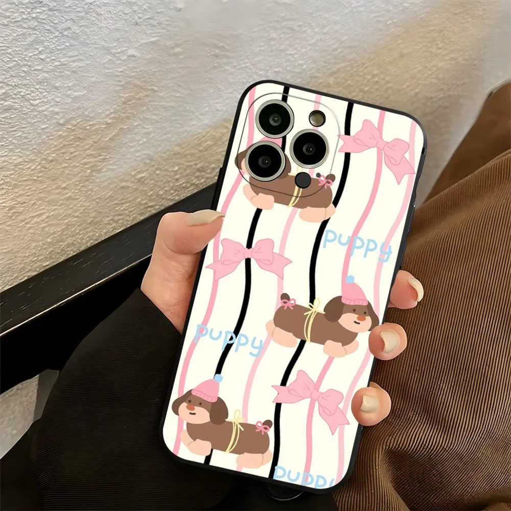 Чехол для телефона с таксой iphone 13ProMax 15 11 13 14 Pro Xs Max Mini Xr X 7 8 6 6s Plus