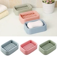 dropshippingbathroom double layer grid drain soap box dish storage case holder container