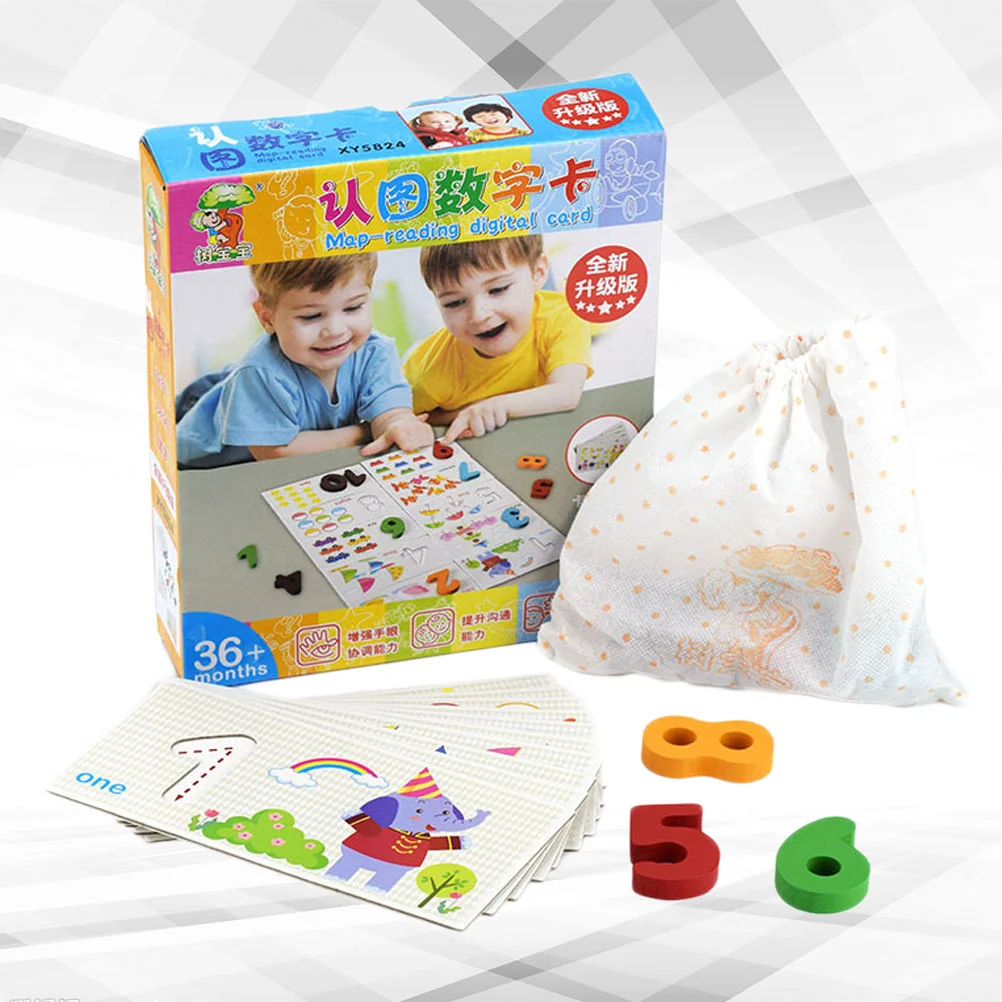 

1Set Numbers Teaching Kindergarten Kids Intellectual Educational Children Training Auxiliary Accessories