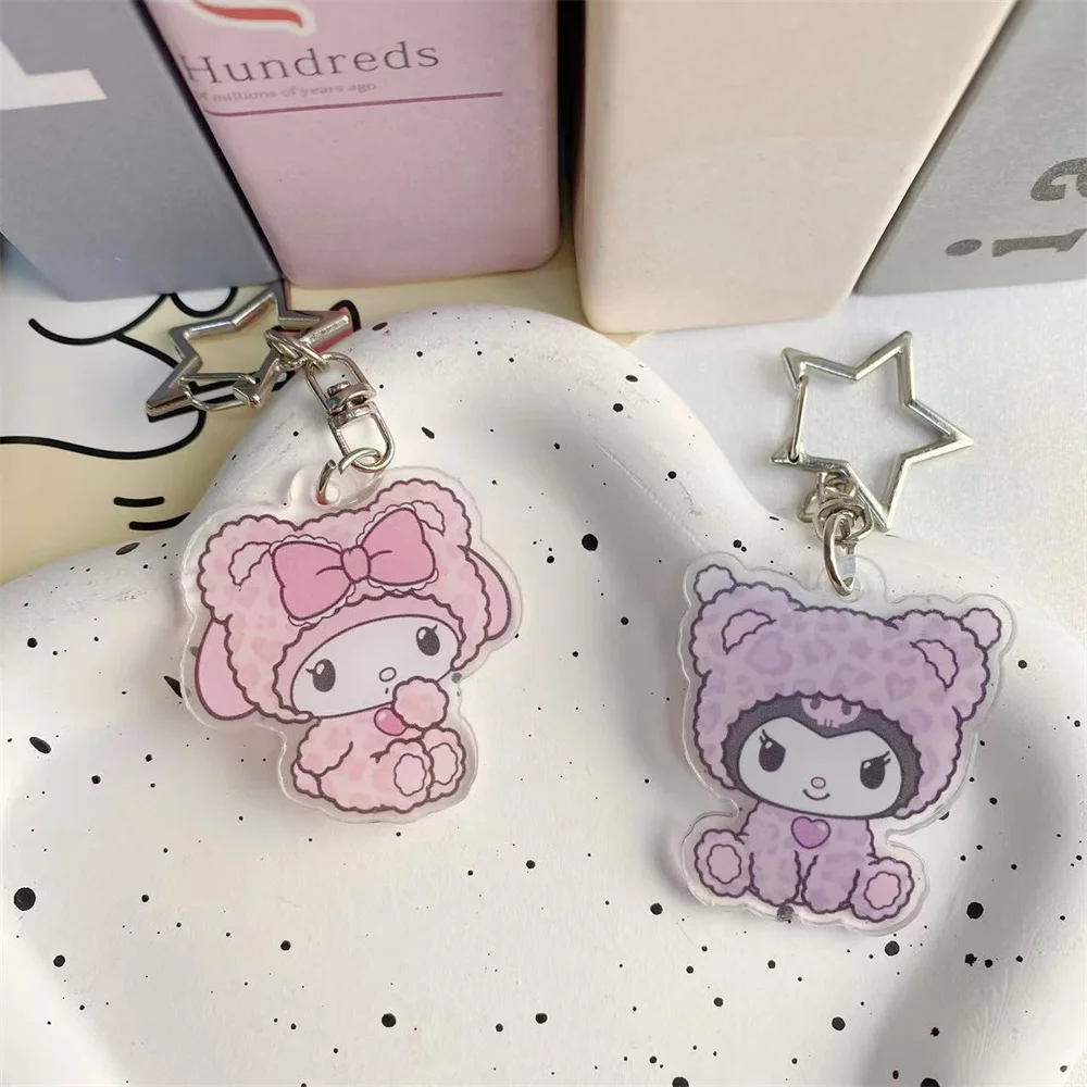 4 шт. Sanrio милый кавайный мультфильм Куроми моя мелодия темный ветер акриловая сумка кулон пара брелок акриловый кулон брелок подарки (art.: 3920cd4d737ef) - 3920cd4d737ef