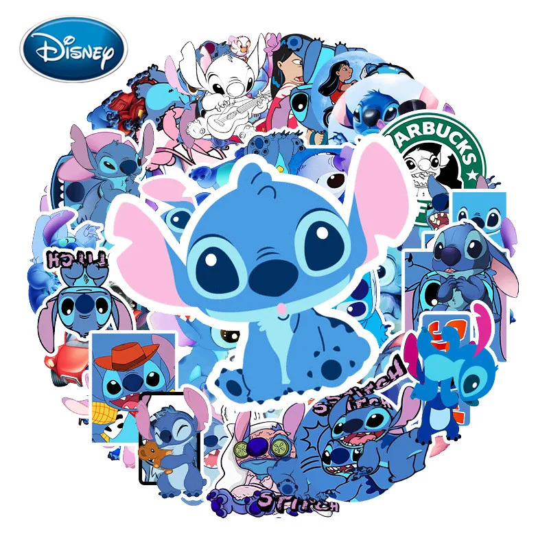 

10/30/58pcs Cartoon Disney Stitchs Stickers Suitcase Guitar Piano Bike Car Cute Deco Graffiti Decals Waterproof Sticker Kid Gift