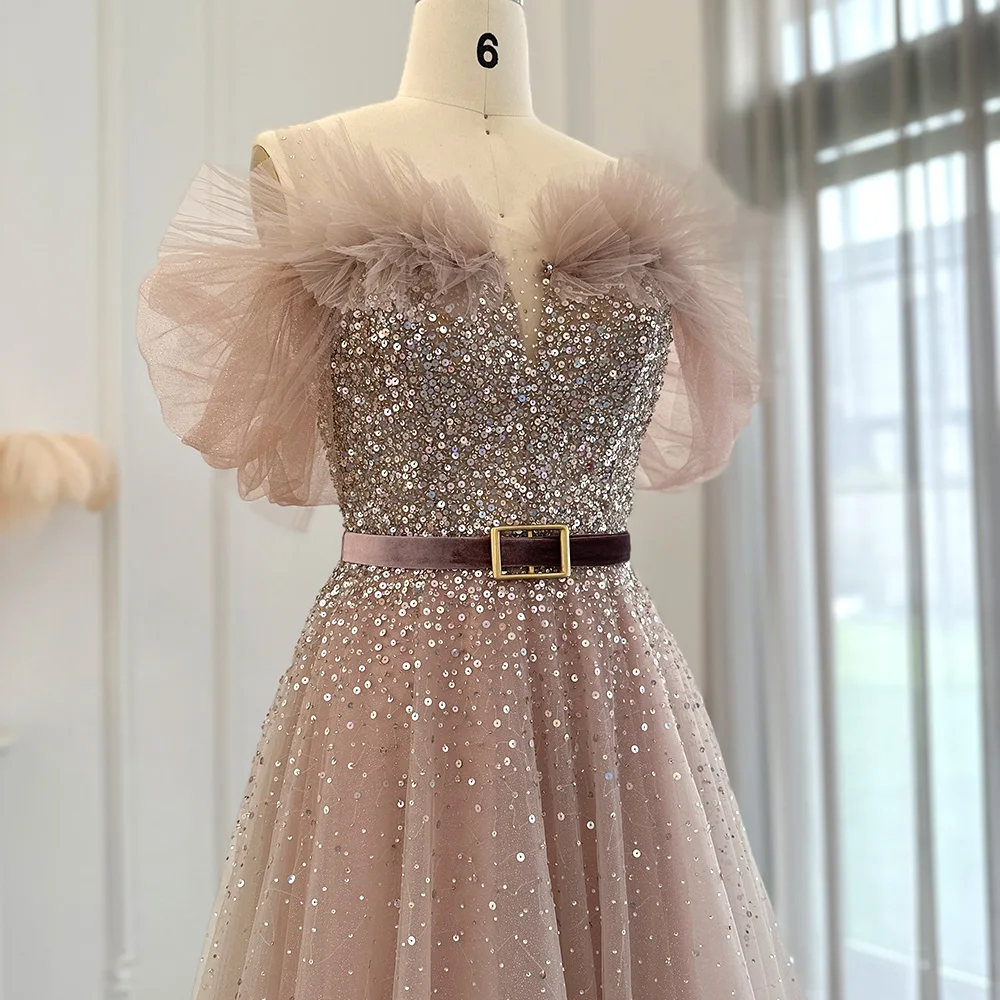 Jancember Fashion Shining Ball Gown Evening Dresses 2023 Elegant Backless Crystal Formal Party Wear For Women SCZ002