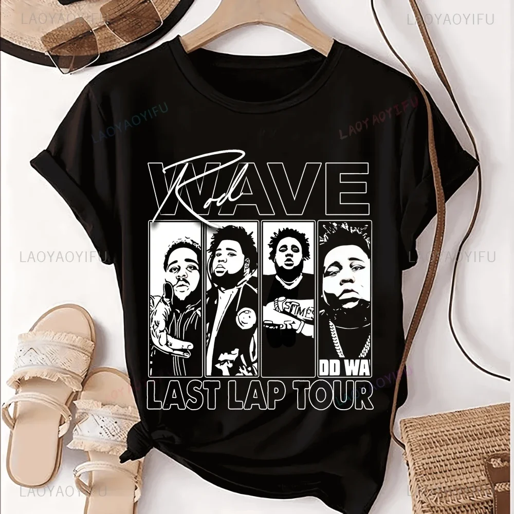 Повседневная модная футболка с принтом ROD WAVE топ Trend рубашка унисекс короткими