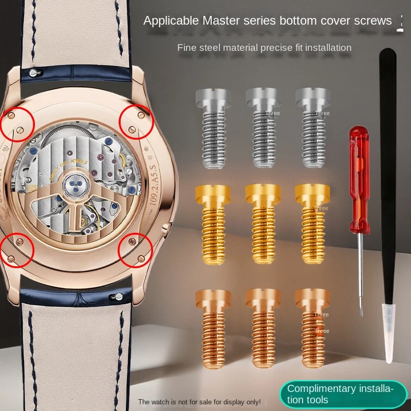 2/6 шт. детали для часов с винтами задняя крышка фазой Луны нижняя безель винт из