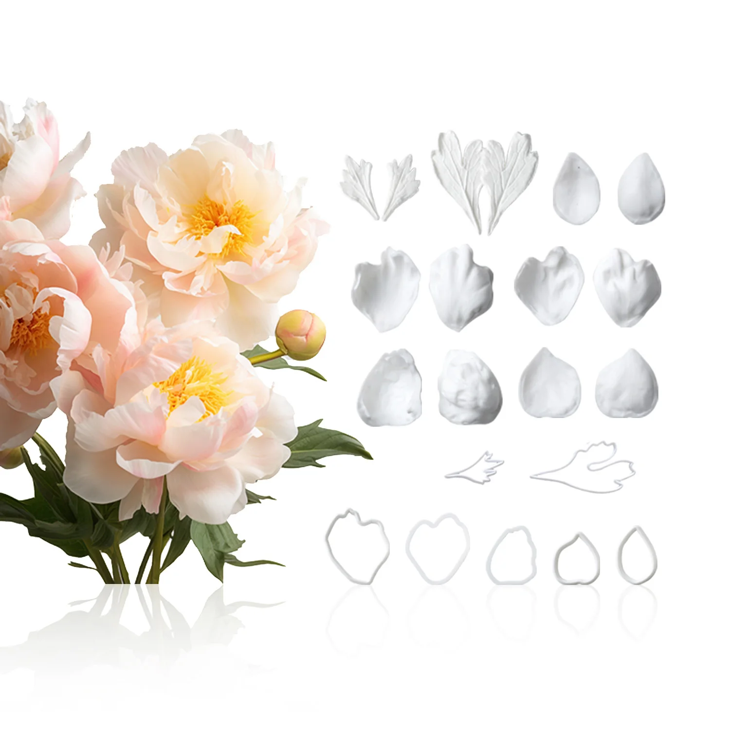 

Силиконовые формы для сахарных цветов