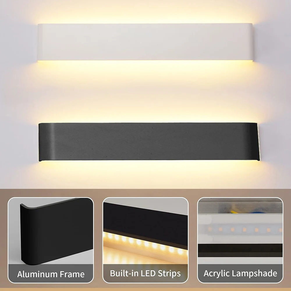 40 см Φ лампы 12 Вт вверх и вниз настенные бра светодиодный Декор для спальни столик