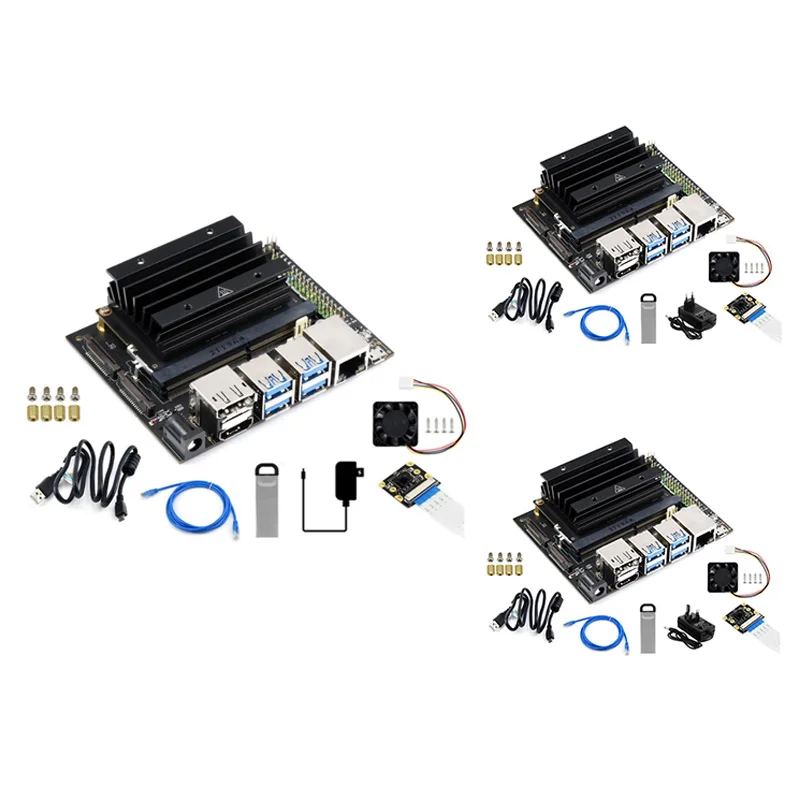 

For Jetson Nano 4GB Developer Kit AI Artificial Intelligence Development Board With Cooling Fan+IMX219-77 Camera