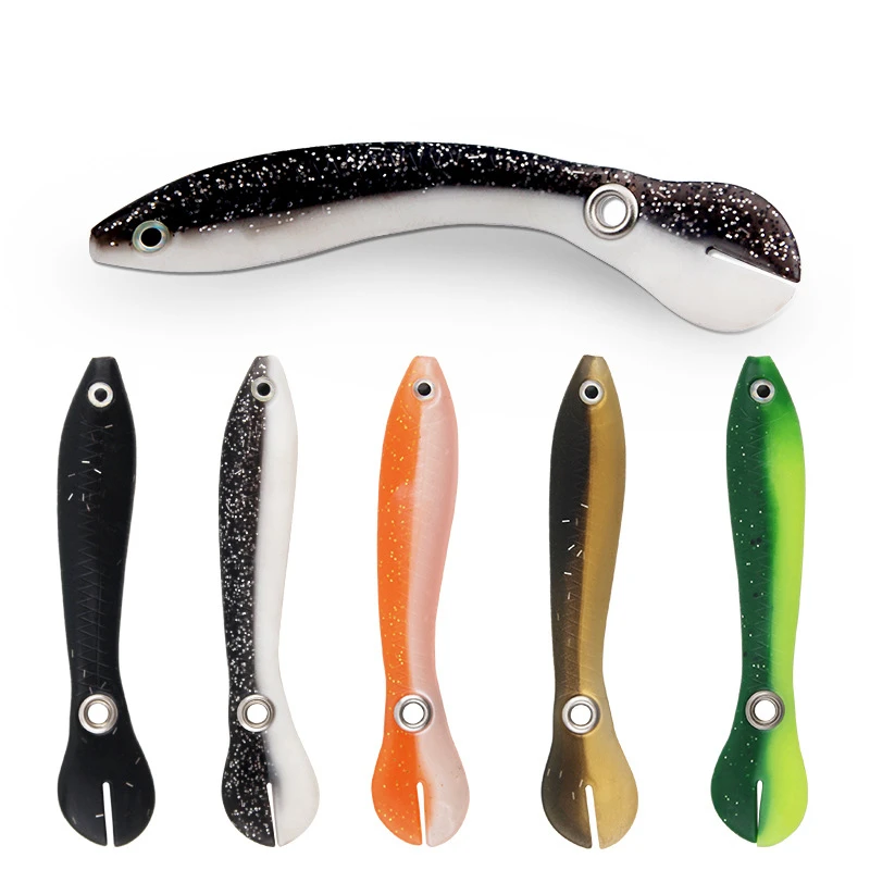 

Luya bait new simulation small loach false bait swing tail fish soft bait lead hook false bait freshwater sea fishing gear