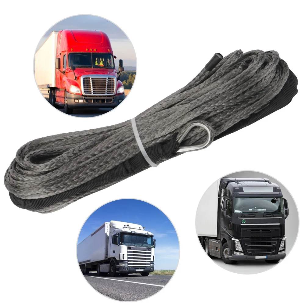 

4.8mm*15M UHMWPE Rope Synthetic Fiber Rope High Quality Tow Rope Winch Line