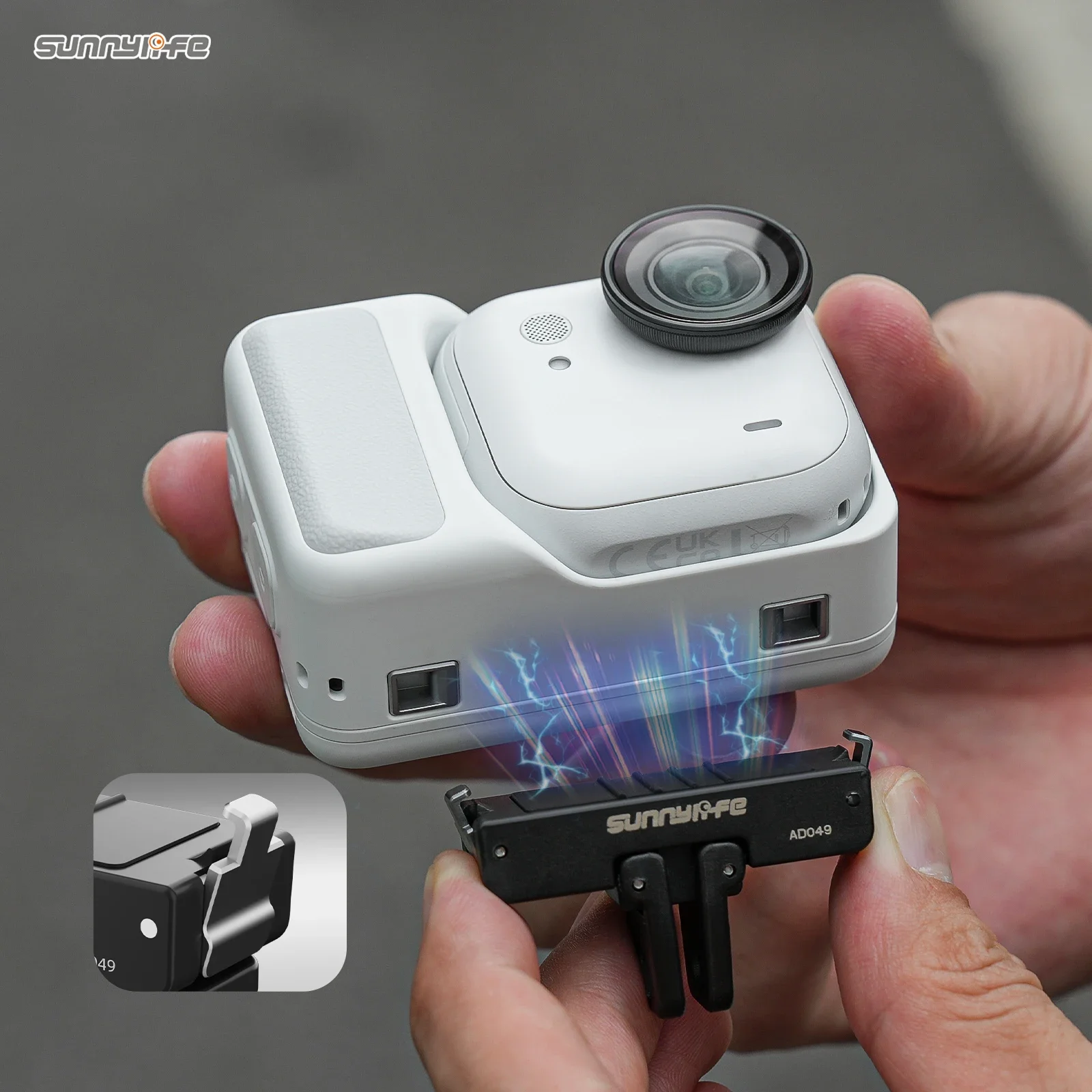 Фото Магнитный адаптер для Insta360 GO Ultra, складная быстросъемная пластина для камеры Insta 360 GO Ultra, аксессуары для расширения функционала камеры №4