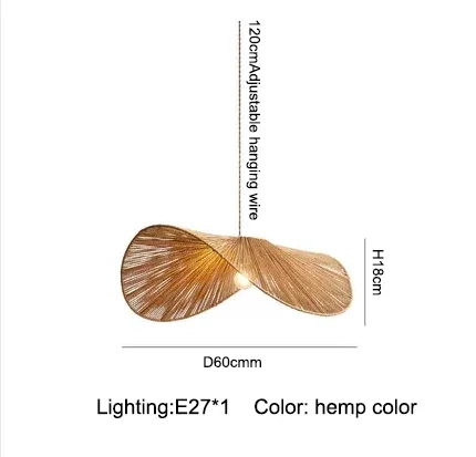 Подвесные светильники VIGOUS из ротанга