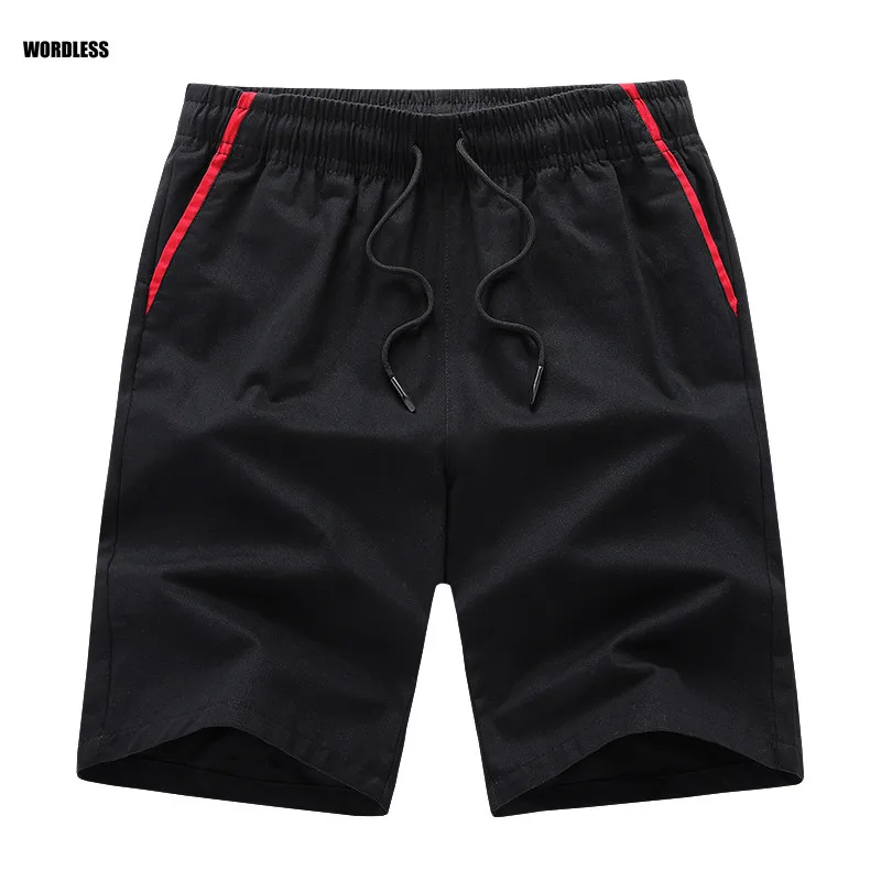 High Quality Summer Men's Shorts Casual Outdoors Mens Boardshorts Elastic Waist Solid Short Pants Male Daily Pants