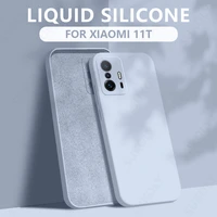 liquid silicone case for xiaomi redmi note 11 10 9 pro shockproof cover for mi 12 12x 11t 10t poco x3 pro f3 11 lite 5g ne case