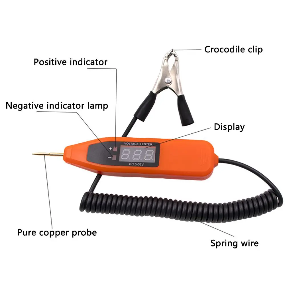 Автомобильный Диагностический Электрический Датчик 5 В/24 В/32 В Тестер Детектор
