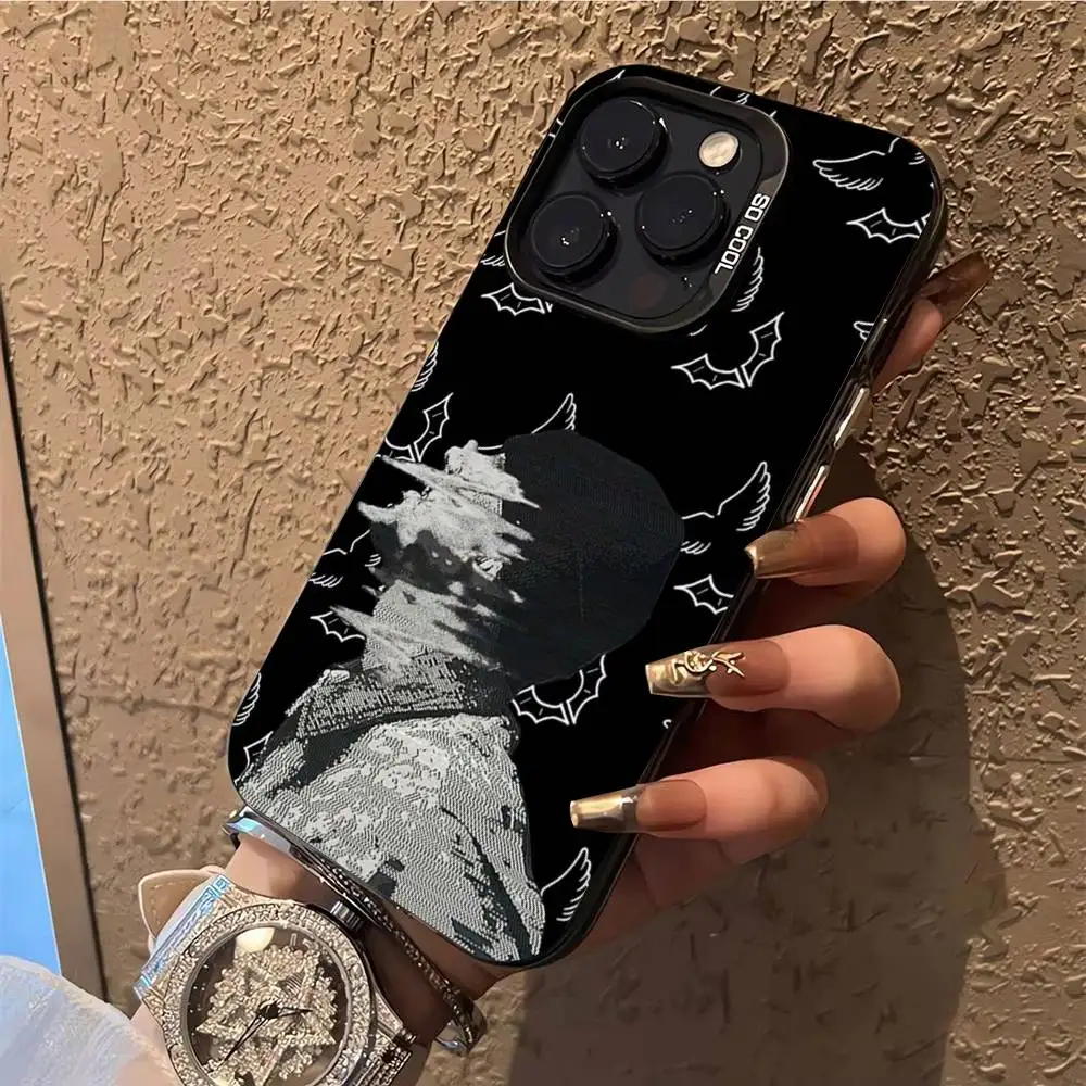Чехол для телефона D-Duki Ameri 5202 для iPhone 17,16,15,14,13,12,X,8,Pro,Max,Plus,E,SE4,Air,Mini IMD матовый черный (art.: 3920d2f7624ef) - 3920d2f7624ef