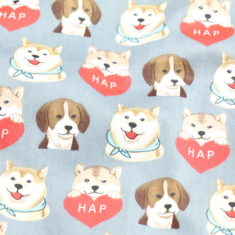 Хлопковая саржевая ткань для детей и собак хлопковая пэчворка шитья сделай сам