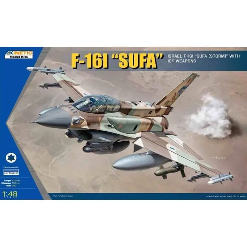 

KINETIC K48085 1/48 Israel F-16I "SUFA [Storm]" with IDF Weapons - Scale Model Kit