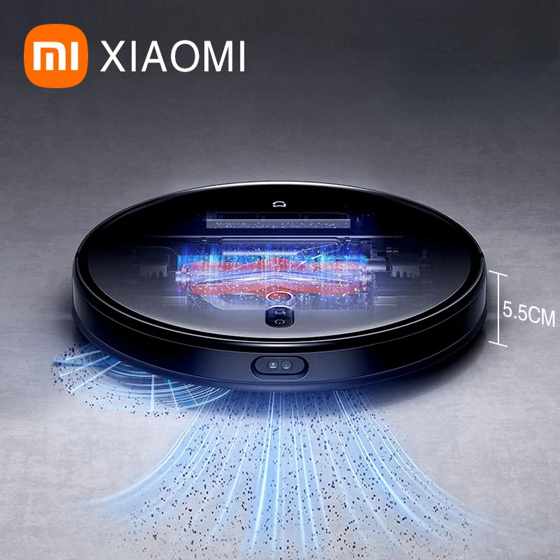 

XIAOMI Mijia Sweeping Robot 5.5CM Ultra-thin Household Vacuum Cleaner Sweeping and Dragging All-in-one Double Dust Box 3200mAH