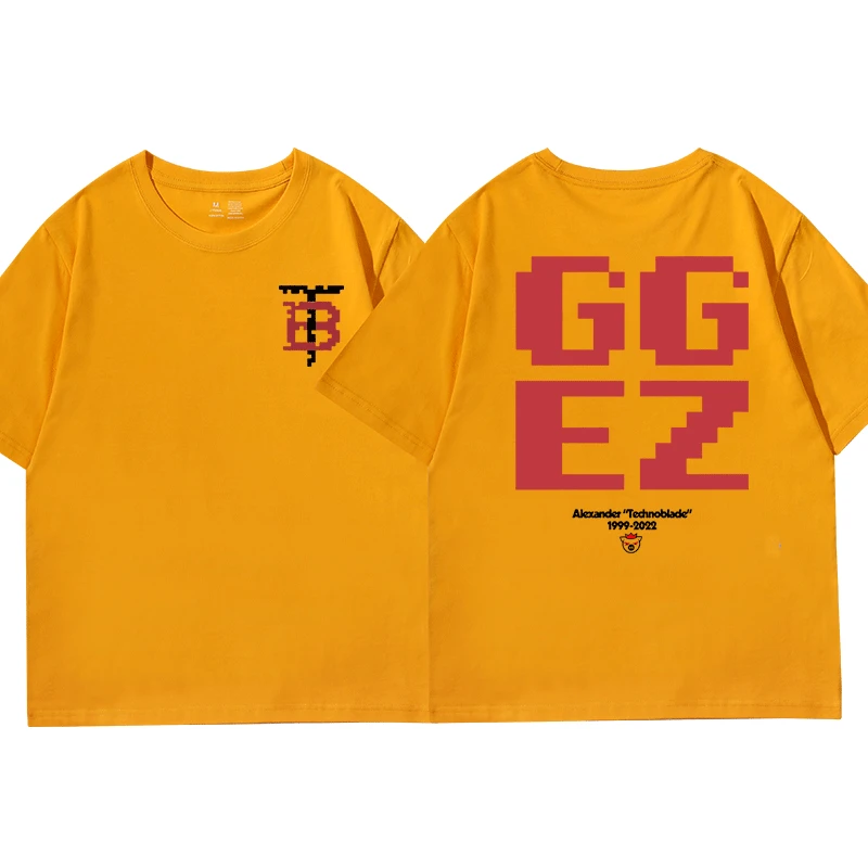 Technoblade RIP GGEZ Dream Team SMP MCYT Merch Print T-shirt Men Women Fashion Anime New T-shirts Short Sleeve Oversized Tees images - 6