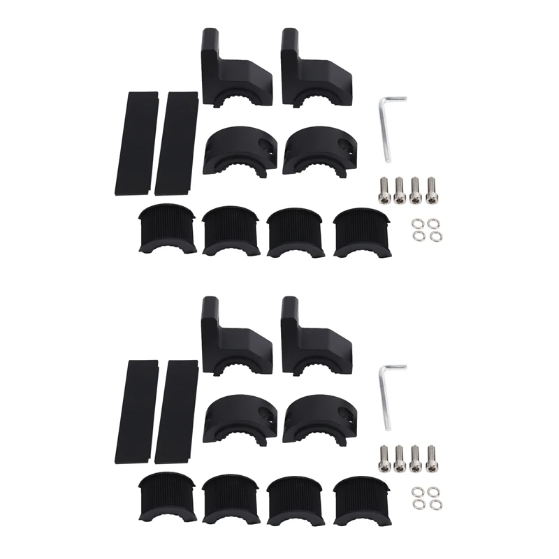 

4Pcs Roof Bars LED Light Bracket Roll Bar Clamps Tube Clamp For Roll Cage Bar For Off Road, SUV