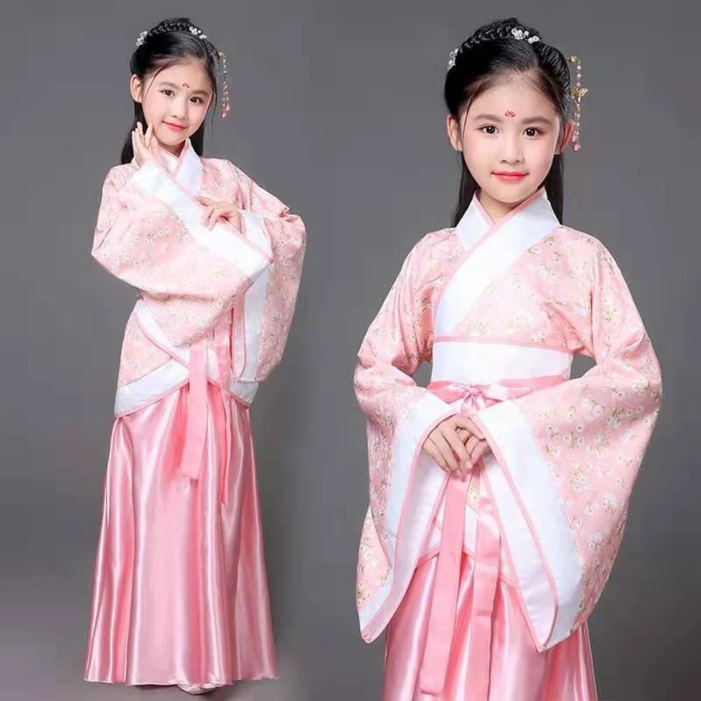 Красный белый традиционный Hanfu одежда для костюмированных игр древней китайской