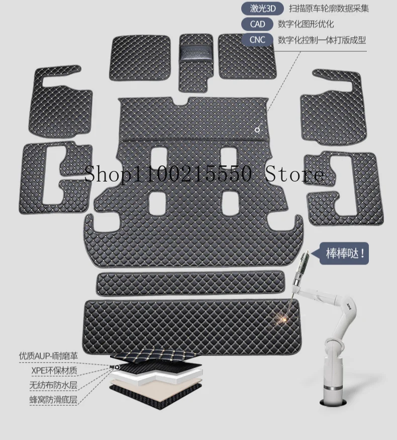 Коврик для багажника автомобиля подкладка груза Toyota Land Cruiser 2009 2010 2011 2012 2013 2014 2015 2019