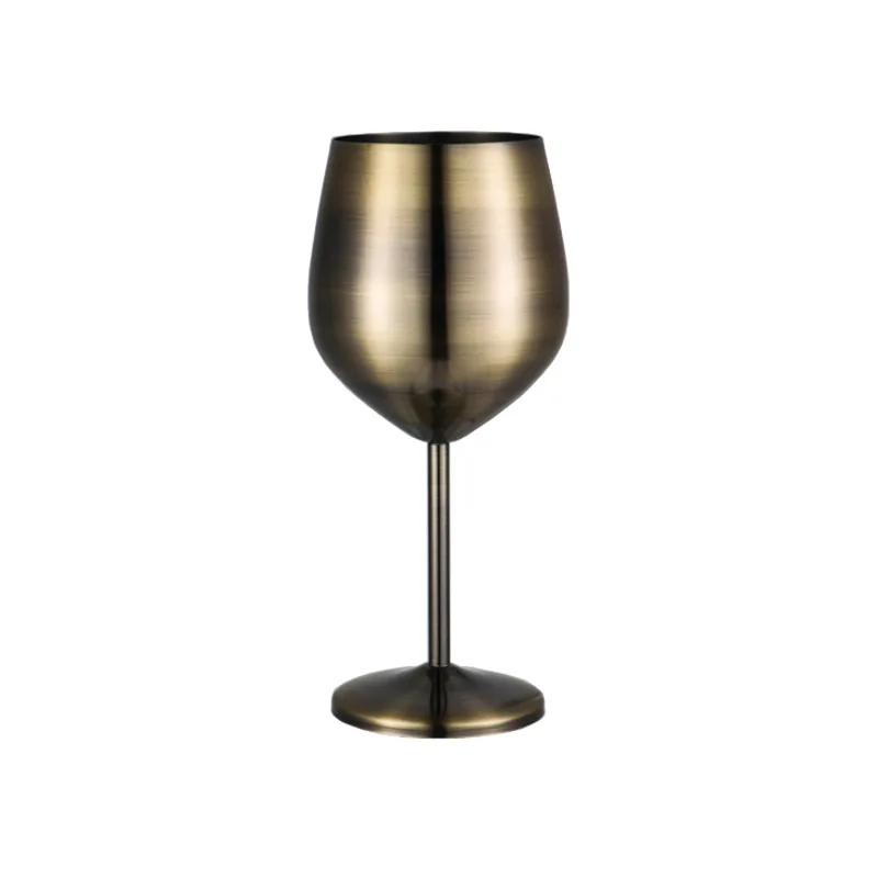 

Premium 304 Stainless Steel Red Wine Glass - Ideal for Commercial and Cocktail Use - Elevate Your Drinking Experience