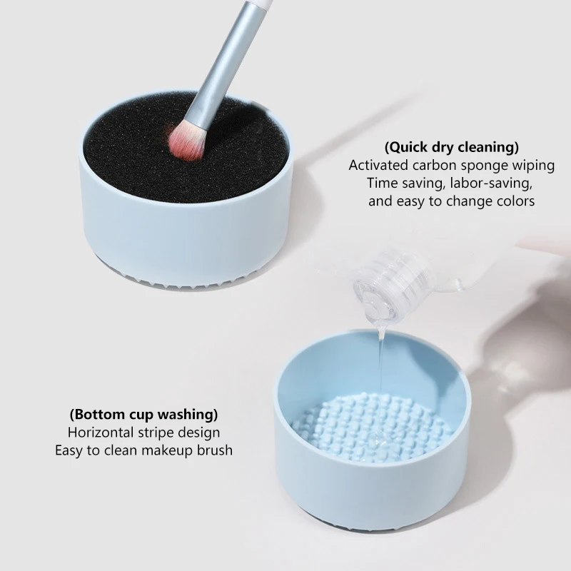 Кисть для макияжа коробка сухой чистки двойное использование кисти теней век