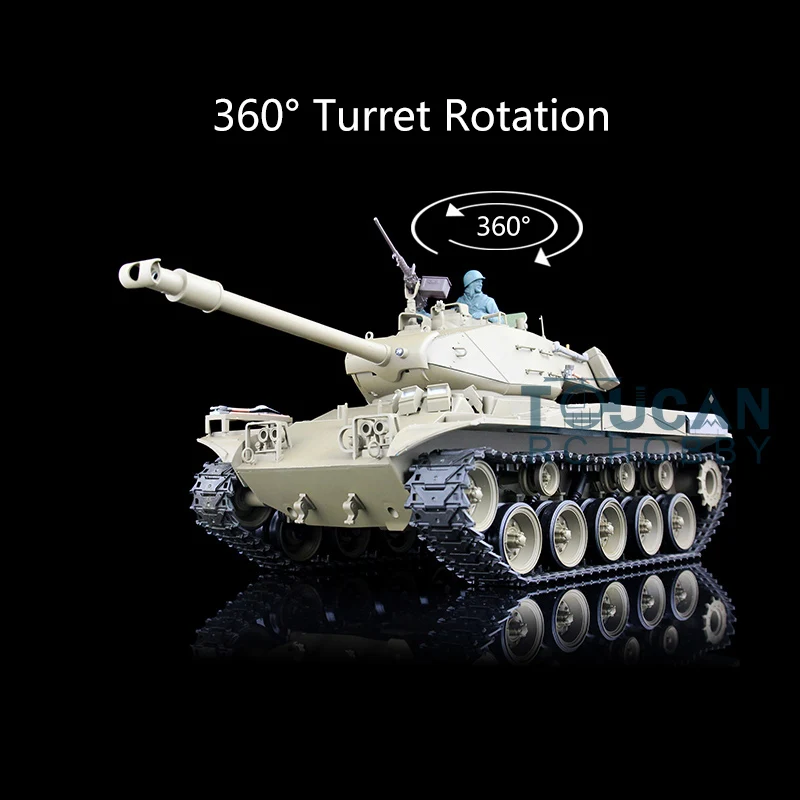 

2.4Ghz Henglong 1/16 7.0 Plastic Walker Bulldog RTR RC Tank 3839 360 Turret Smoke Effect Chassis Recoil TH17324-SMT7