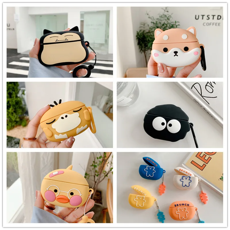 

3D Silicone Carton Earphone Case Beats Studio Buds Wireless Bluetooth Shockproof Protective Case Earphone Charging Case
