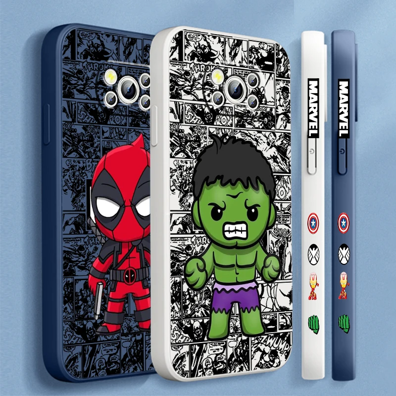 Чехол для телефона с жидким левым канатом Xiaomi Mi Poco X6 X5 X4 X3 M6 M5 M5S M4 M3 F5 F4 F3 C65 Pro