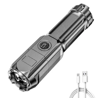 portable flashlight strong light high power rechargeable zoom torch lantern pocket flashlight outdoor lighting led flashlight