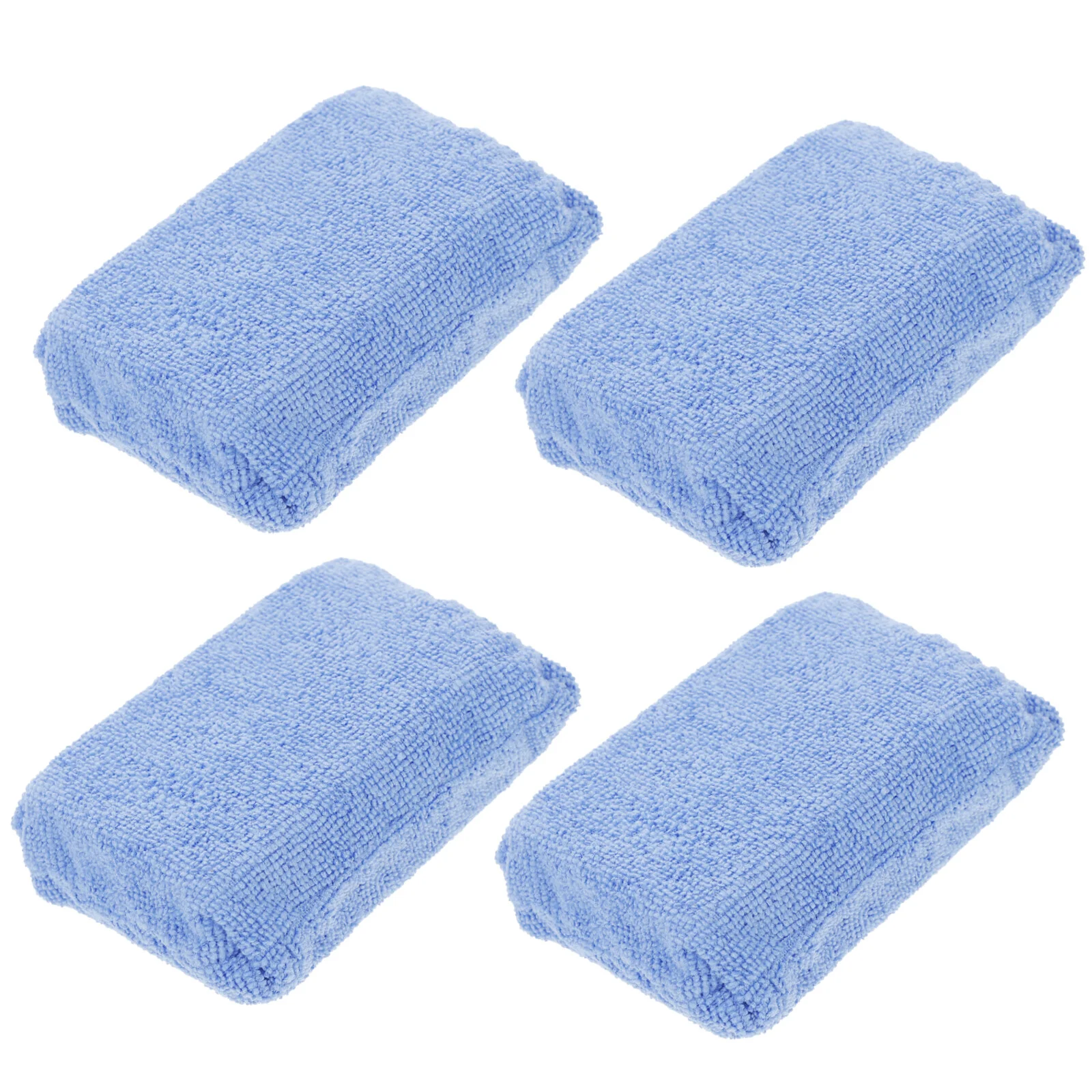 

4 Pcs High Density Car Sponge Wash Polishing Microfiber Plated Crystal Cleaning Superfine Block Washing Beauty