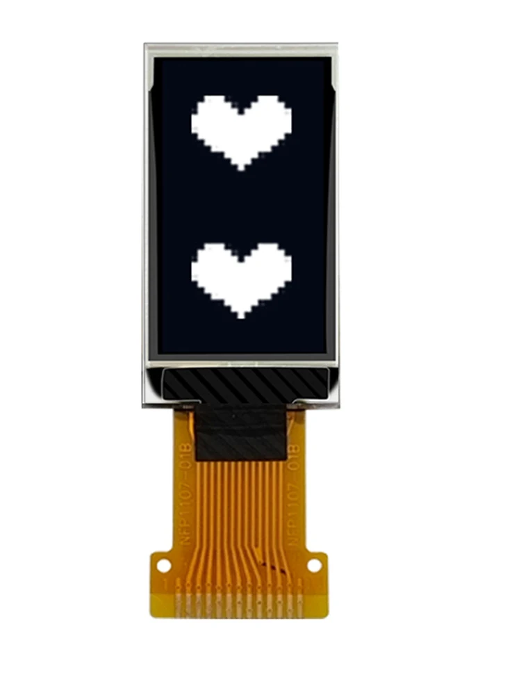 OLED-дисплей 0 96 дюйма 64*128 64X128 SH1107 SPI Serial IIC I2C 13P Port Vmate Vapor Storm Mode 3 V Белый QT1107P01A