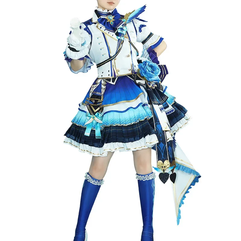 COFUN Vtuber Nijisanji Aiba Uiha Косплей Костюм Хэллоуин Вечеринка Наряд Женское Платье