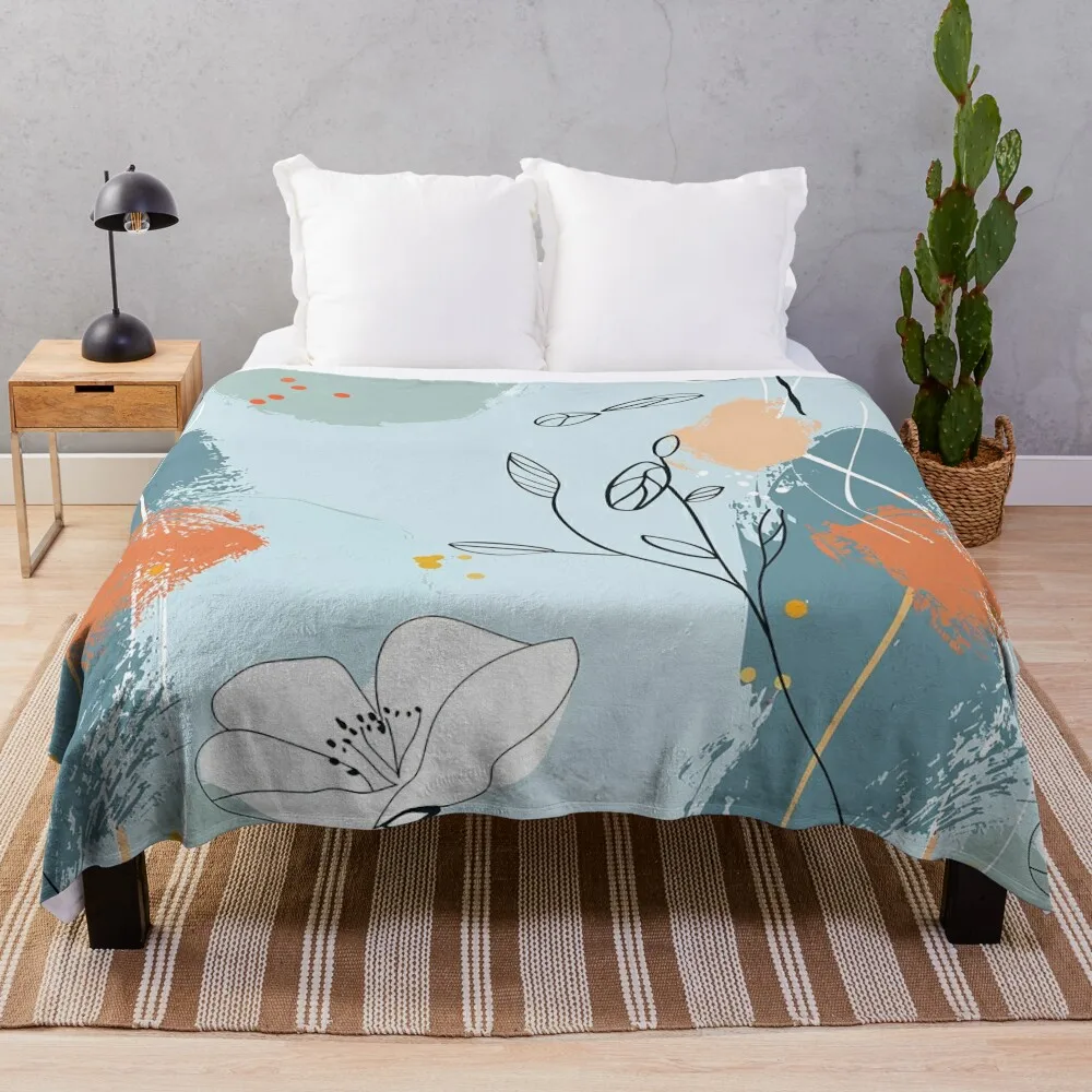 Богемный синий осенний блокнот в форме акварели от NoarusRainbowLand — креативное одеяло