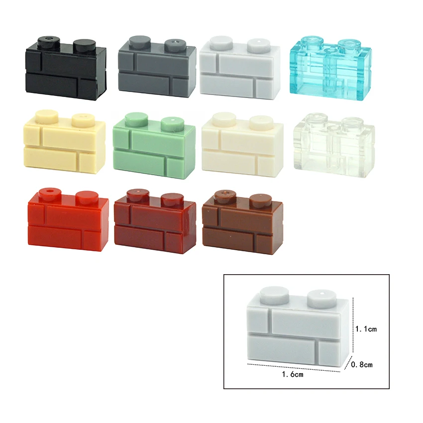 Толстая стена фигурки кирпичи совместимые с 98283 15533 DIY 1x2 1x3 1x4 1 + 2 точки