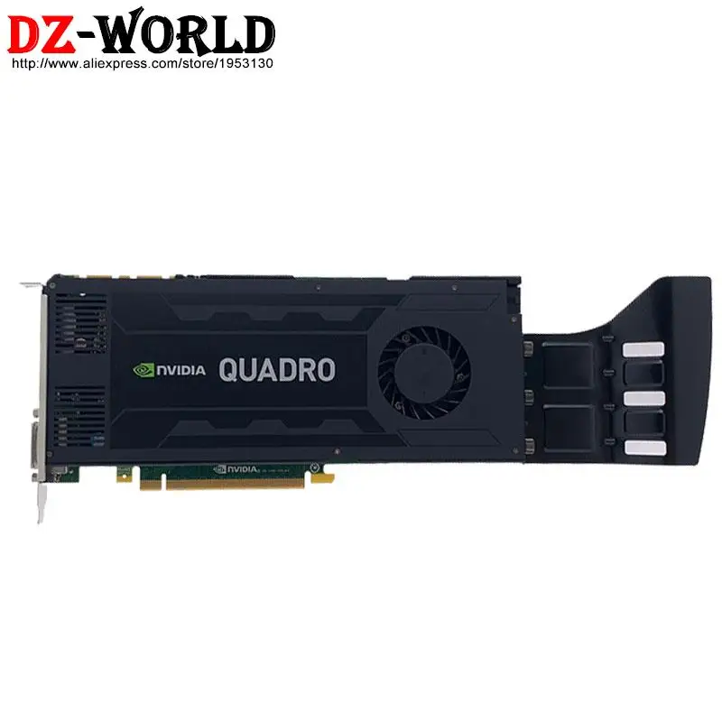 Видеокарта Orig, для NVIDIA Quadro K4200, 4G, GPU, GDDR3, с портами 2xDP + DVI, 00FC811, P700, P500, P900