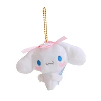 sanrio plush 10cm toy plushie keychain pendant cinnamoroll purin dog for children animal kawaii stuffed soft doll girl gift kid