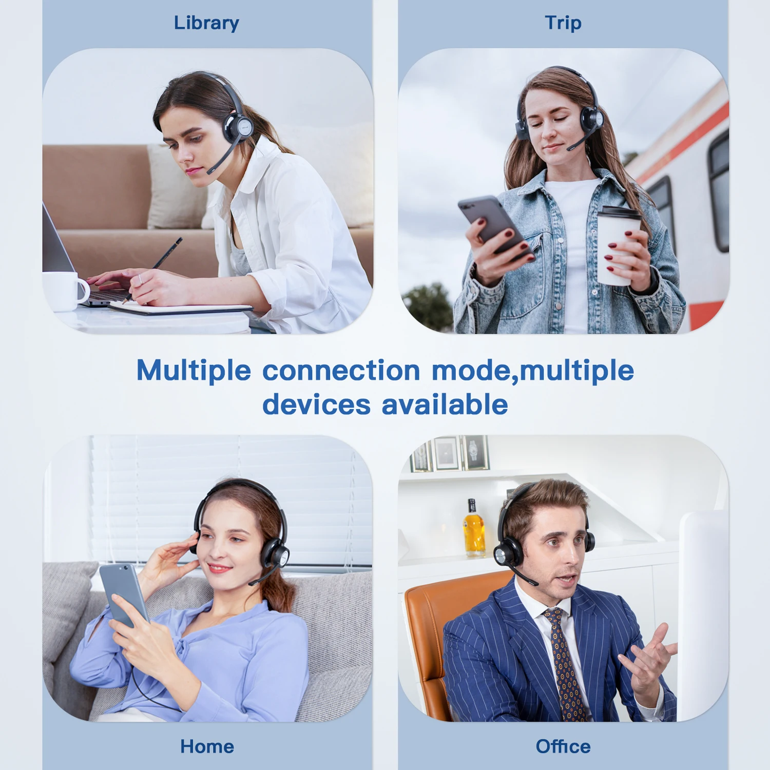 New Bee Bluetooth Headphones V5.0 BH58 Headset 25Hrs Playtime Wireless Headphone with Mic Foldable Lightweight Earphone - купить по