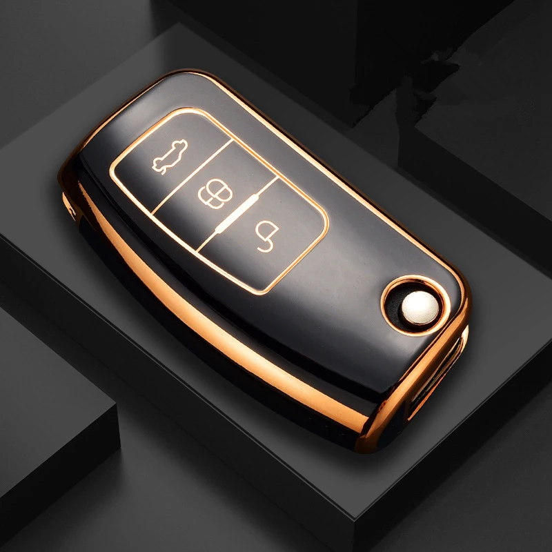 

Fashion TPU Car Remote Key Case Cover For Ford Fiesta Focus 2 Ecosport Kuga Escape Falcon B-Max C-Max Eco Sport Galaxy Protector