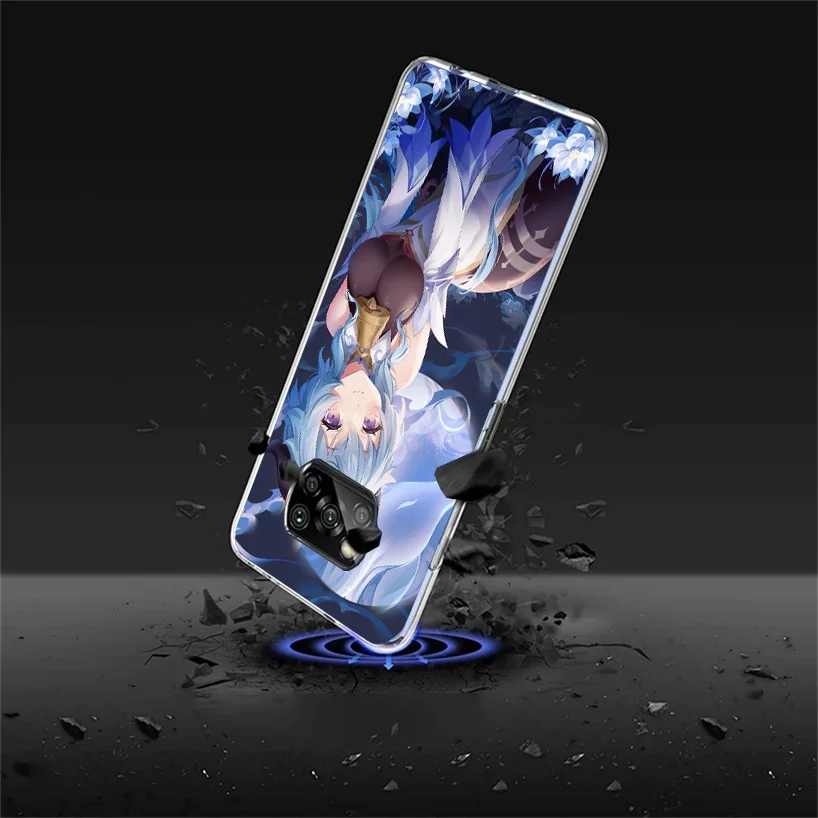 Чехол для телефона Genshin Impact Ganyu Xiaomi Poco X5 X4 X3 Nfc X6 F5 Pro F4 Gt F3 F2 F1 M5 M5S M4 M3