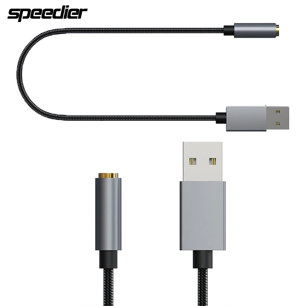 

Аудио-адаптер 2-в-1 с USB Type-A на 3,5 мм, 30 см